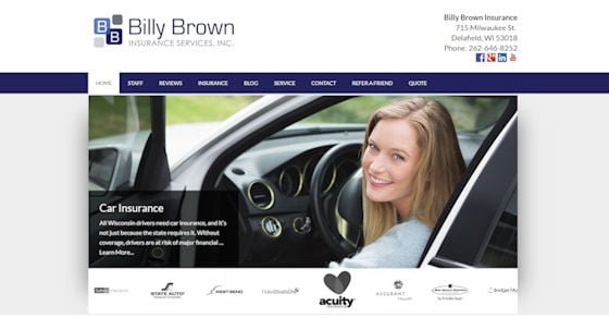 Our New Website! - Billy Brown Insurance - Delafield, WI
